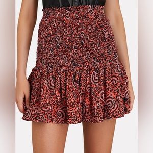 A.L.C. kade floral smocked mini skirt. Size 6.